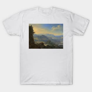 Imaginary River Landscape by Herman Saftleven T-Shirt